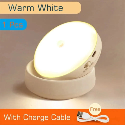LED Night Light USB Charging Intelligent Human Induction For Bedside