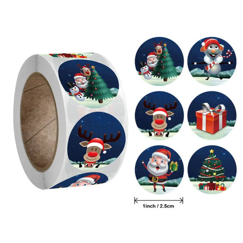 Christmas gift stickers decorative sealing sticker Merry Christmas