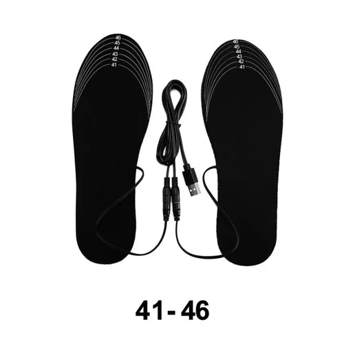 USB Rechargeable Heated Insoles Size 35-46 DIY Customizable Electric