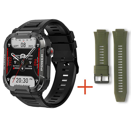 Military Smart Watch Men GPS Tracker Bluetooth Call Fitness Waterproof