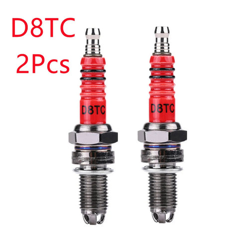 1/2Pcs Racing Spark Plug 3 Triple Electrode A7TC D8TC For GY6 CG 50 70
