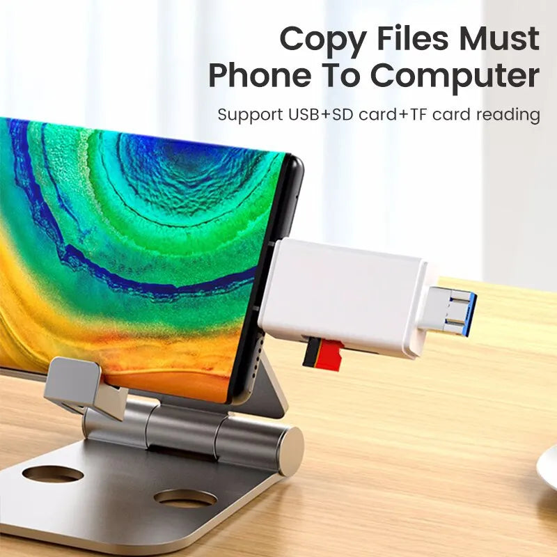 Otg Type C Card Reader Usb 2 0 Tf Mirco Sd Smart Memory Flash Memory