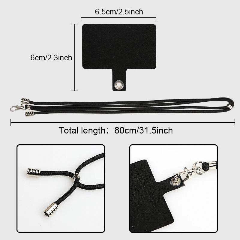 Adjustable Sling with Phone Velvet Pad for Case Soft Phone Accessory