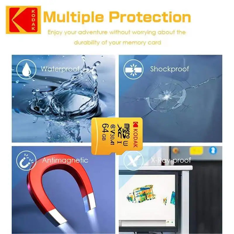 Kodak Micro SD Card Mini SD Class10 32GB 64GB 128GB 256GB High Speed