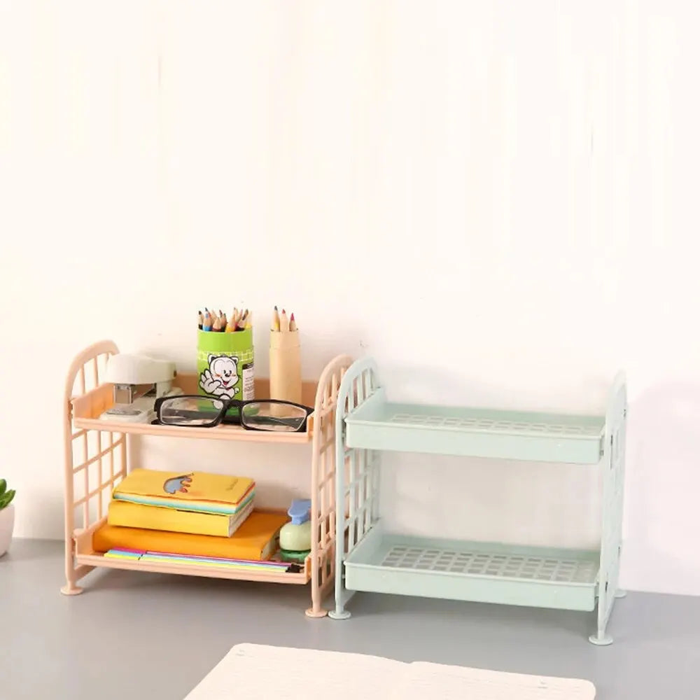 1PC High Appearance Horizontal Desktop Storage Shelf Simple