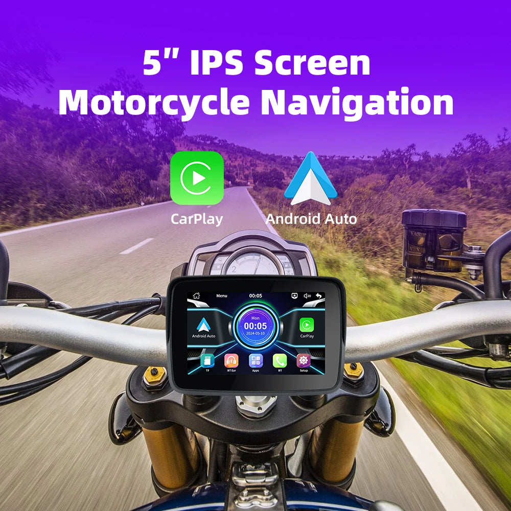 EKIY Motorcycle Navigation Carplay Display Screen Portable Motorcycle
