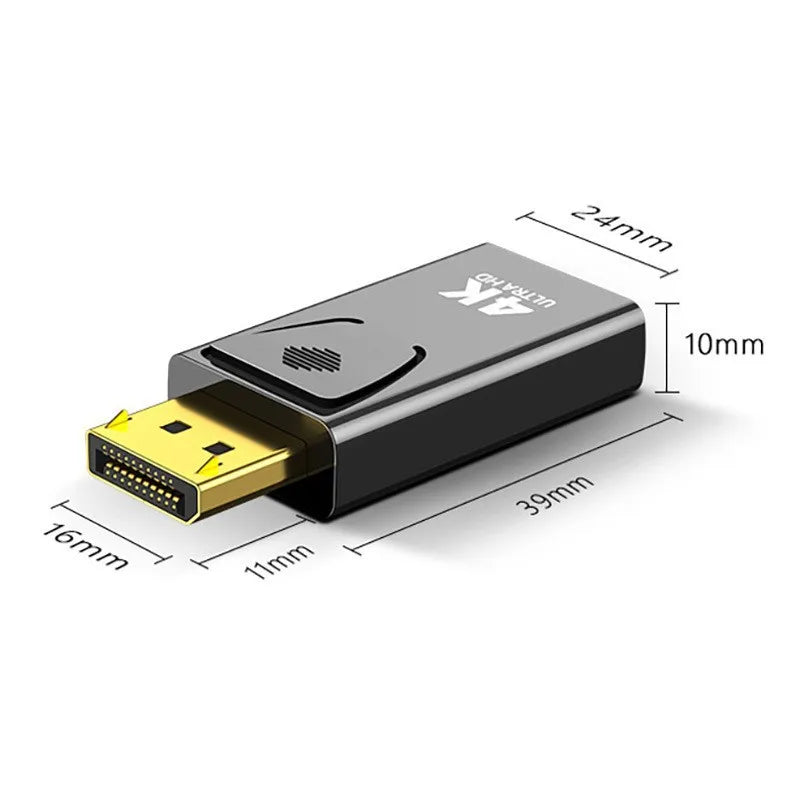 4K DP to HDMI-compatible Converter Displayport to 1080P HDTV Computer