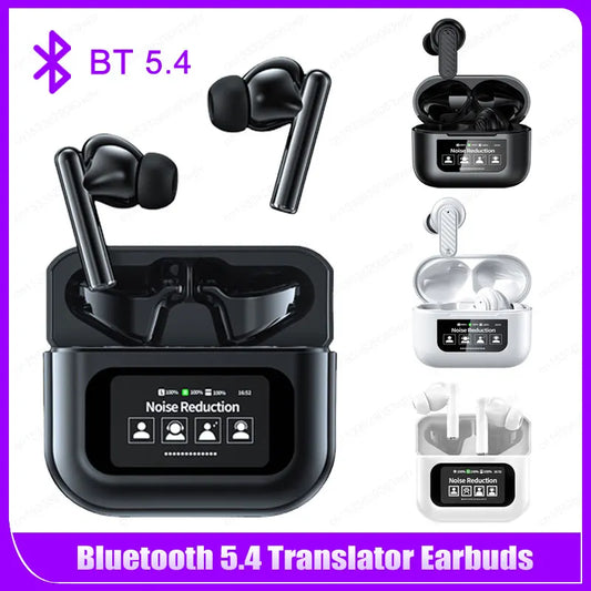 144 Languages Translation Earphones Wireless BT 5.4 Two-Way Translator