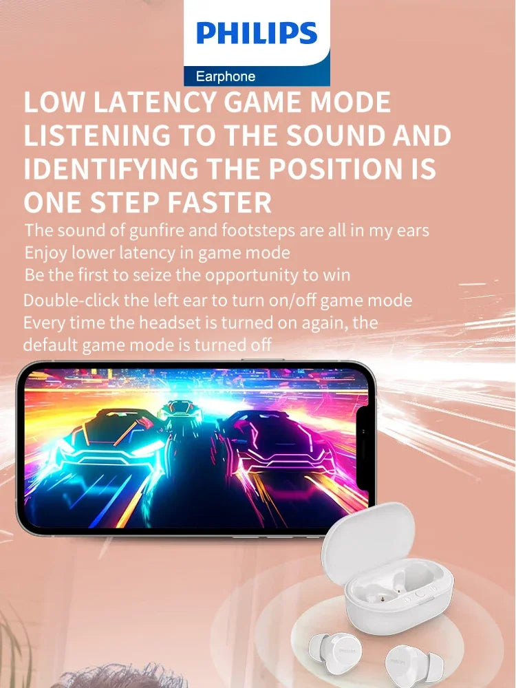 Philips TAT1209 Mini Earphone Wireless Bluetooth 5.3 Headphone HiFi