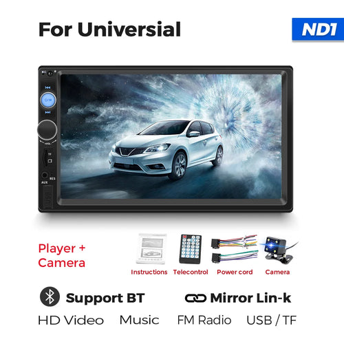 7 Inch HD Touch Screen Intelligent System Car Radio Multimedia Player