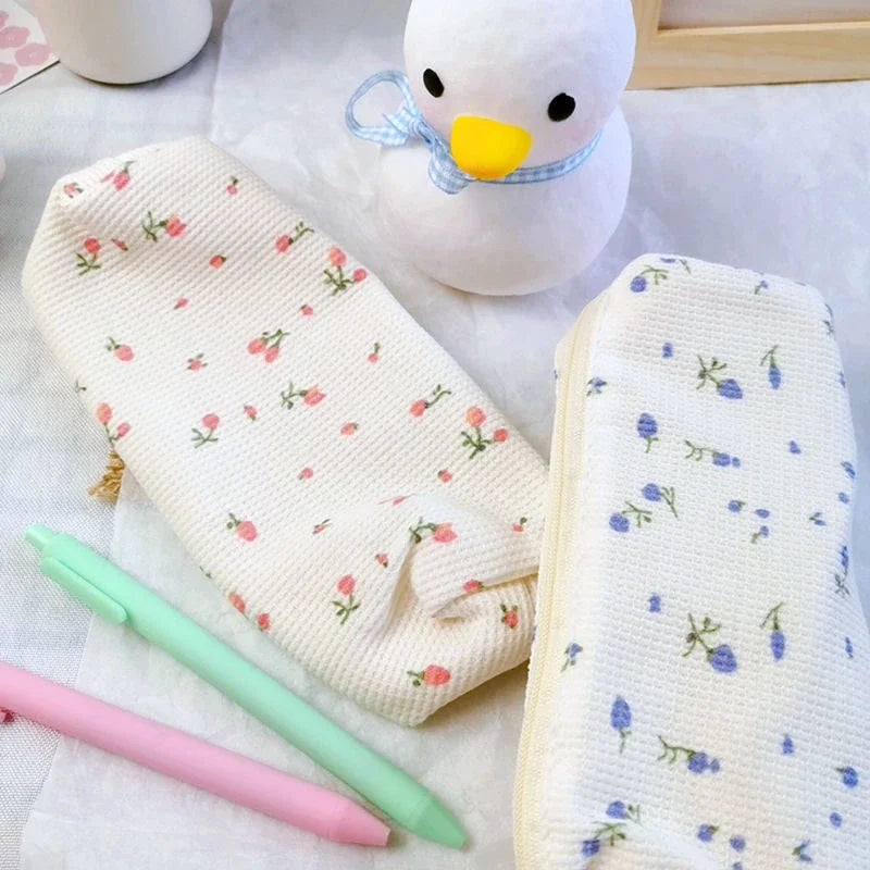 Cute Flower Pencil Bag The Small Fresh Pencil Case Kawaii Pencil Pouch