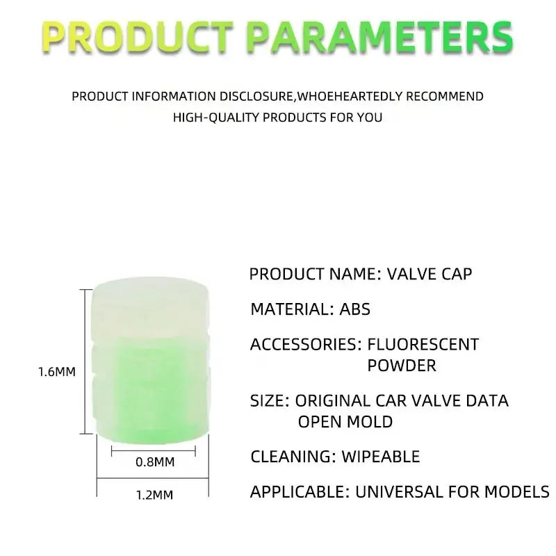 8PCS Luminous Valve Motorcycle Bicycle Bike Car Wheel Tyre Hub Cap