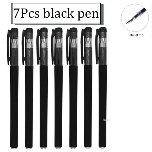 35 PCS Gel Pen Set School Supplies Black Blue Red Ink Color 0.5mm