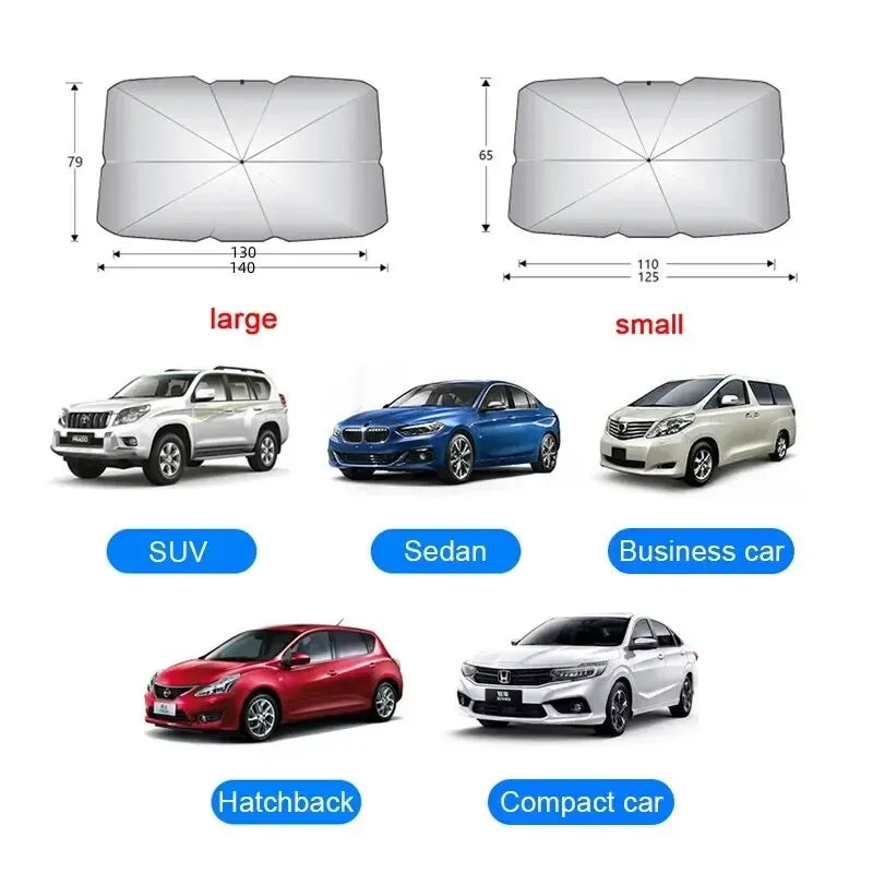 Car Sunshade Umbrella Windshield Folding Front Parasol Umbrella Type