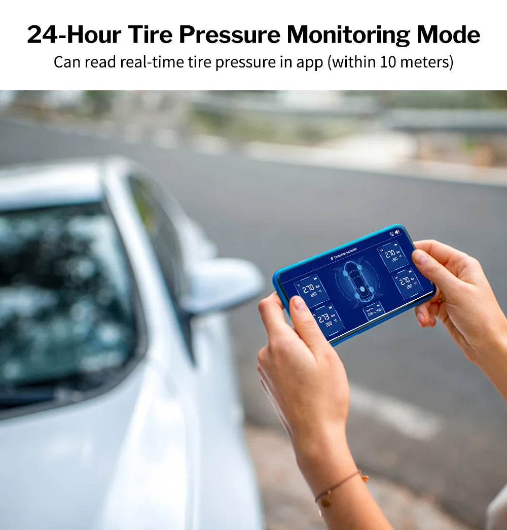 Deelife Car TPMS Android iOS Tire Pressure Monitoring System Spare