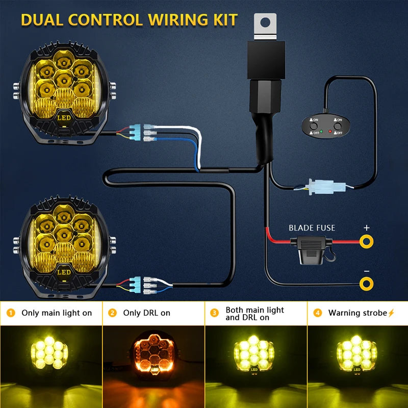 Automobile LED Sport Work Lamps for Lada Offroad 4X4 vehicle Auxiliary