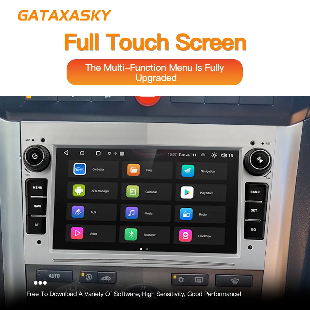 GATAXASKY 7"Car Android Radio Multimedia For Opel Vauxhall Astra H G J
