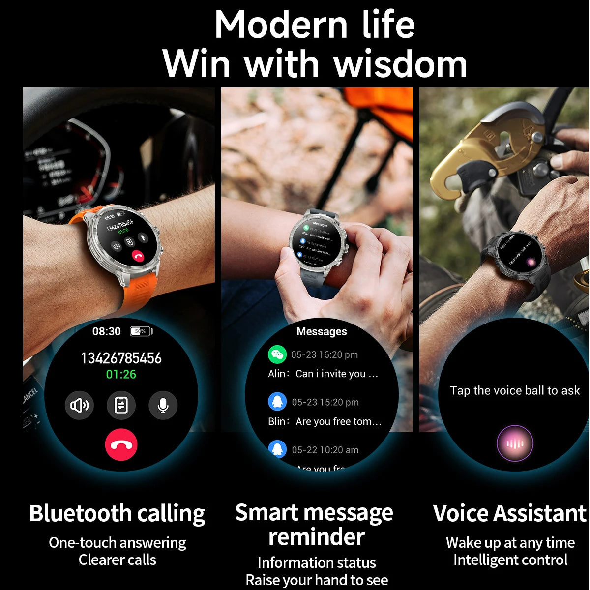 V99 1.85-inch Ultra HD Smart Watch NFC sensing Bluetooth Call 710 Mah