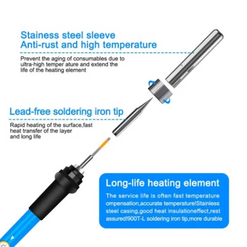 60W Adjustable Temperature Electric Soldering Iron EU 220V / US 110V