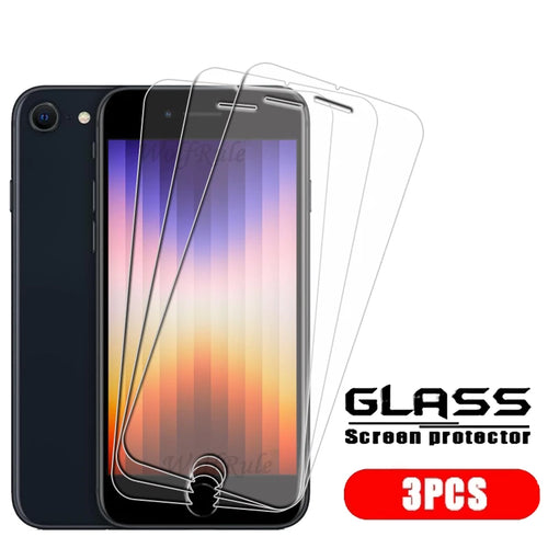 4Pcs For iPhone SE 2022 Glass iPhone SE 2022 2020 7 8 Plus Tempered