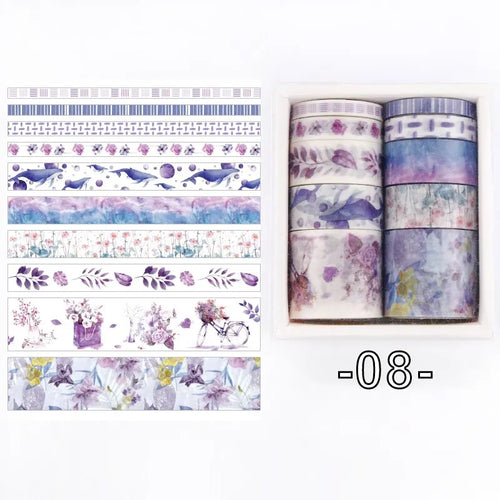 10 Rolls/box 11 Models Washi Tape Cute Illustration Style Decorative