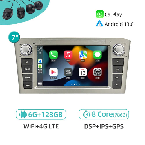 Car Multimedia Player CarPlay Android 13 Navigation GPS Navigation 4G
