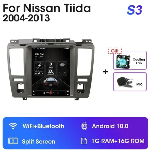 JMCQ 2 Din Car Radio Multimedia Video Player For Nissan Tiida C11