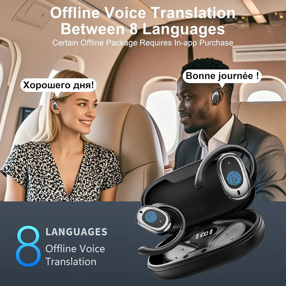 M57 3-in-1 AI Translator Earbuds 144 Languages Real-Time Translator