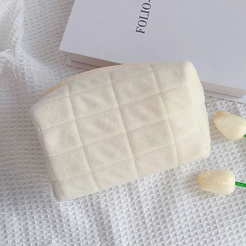 Kawaii Pencil Case Pillow Shape Large Capacity Cosmetic Bag Cute Back