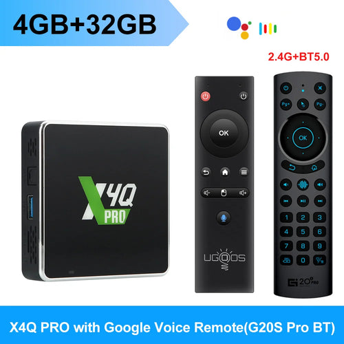 Ugoos X4Q Pro TV BOX Android 11 Smart TV Box S905X4 DDR4 4GB 32GB Wifi