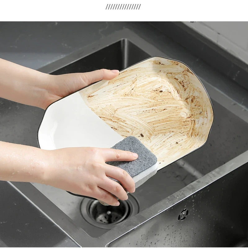 20pcs Double-sided Cleaning Sponges Pan Pot Cleaning and Maintenance