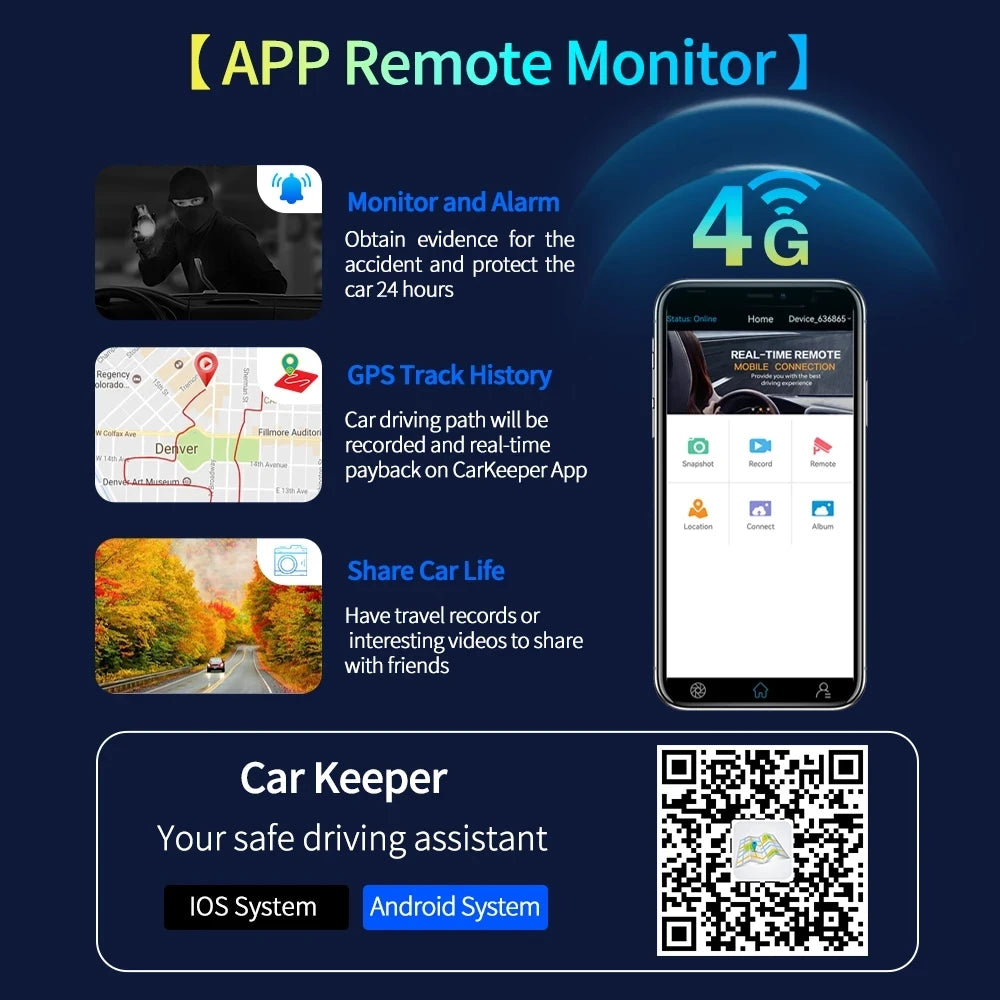 10.26 Inch 4G+64G Android 13.0WIFI Car Rearview Mirror Stream Media