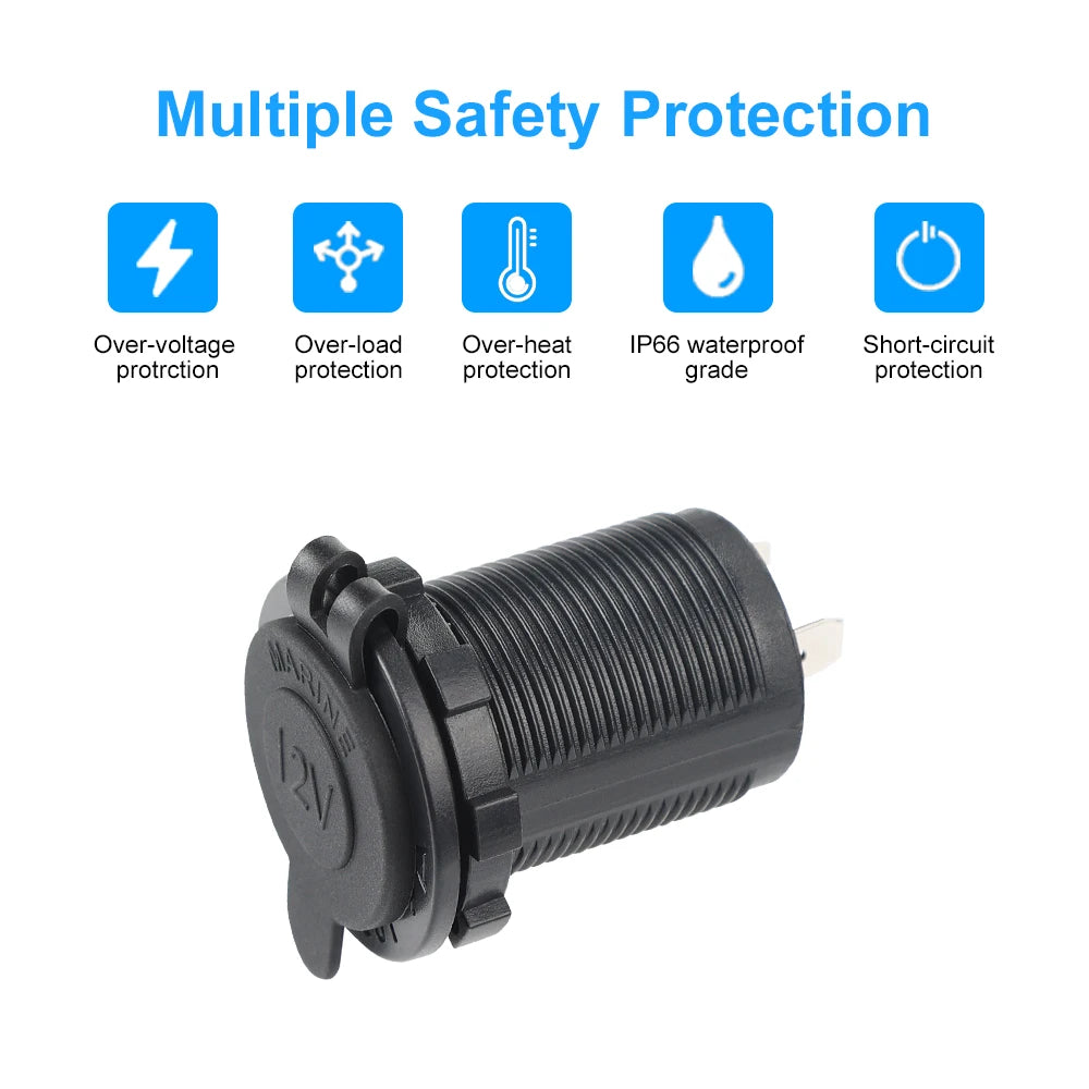 Car Cigarette lighter Socket Automobile 12V-24V Waterproof Adapte