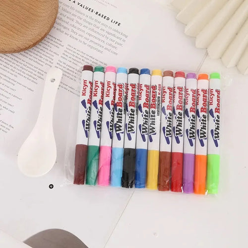 8/12 Colors Magical Water Floating Student Painting Brush Whiteboard