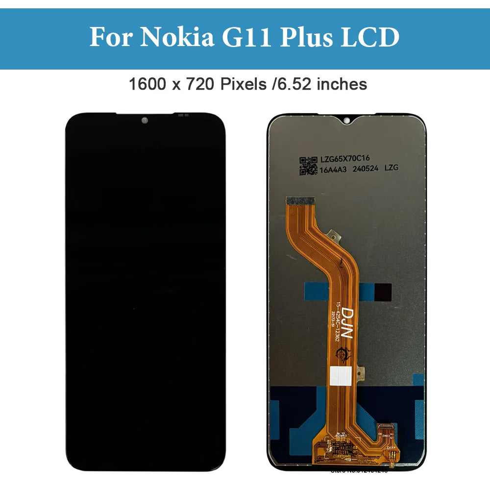 6.52" Original For Nokia G11 Plus LCD Display Touch Screen Digitizer