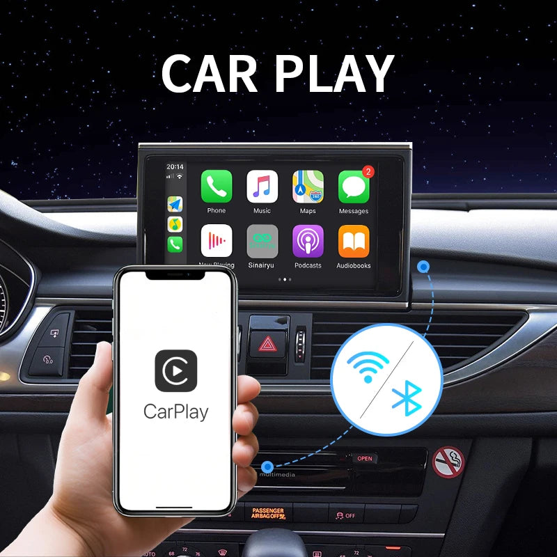 Sinairyu Wireless Apple CarPlay for Audi A1 A3 A4 A5 A6 A7 A8 Q2 Q3 Q5
