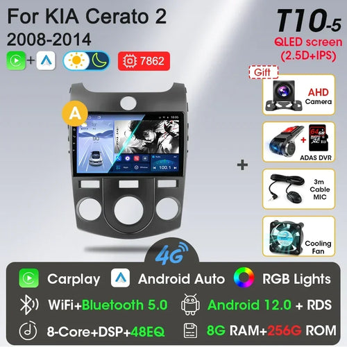 Srnubi Car Radio Android 12 Auto For KIA Forte Cerato 2008-2014