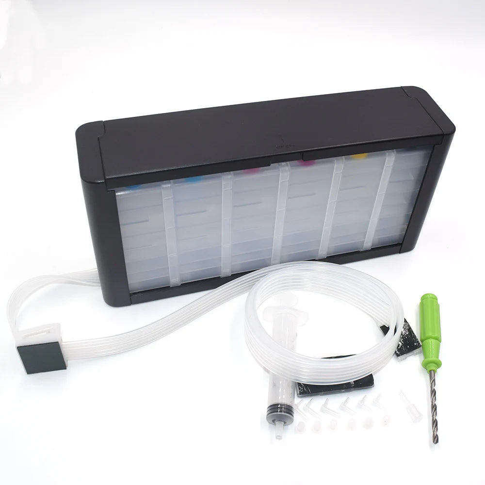 6 Color Printer Empty Tank Box Replacement Kit DIY CISS Refill Case