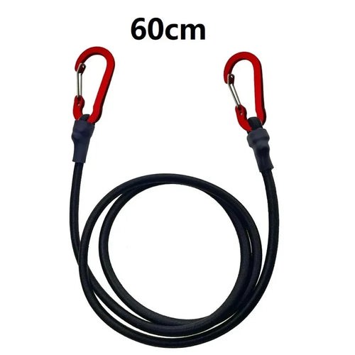 Heavy Duty Bungee Cord Elastic Tie Strap String Carabiner Hooks Kayak