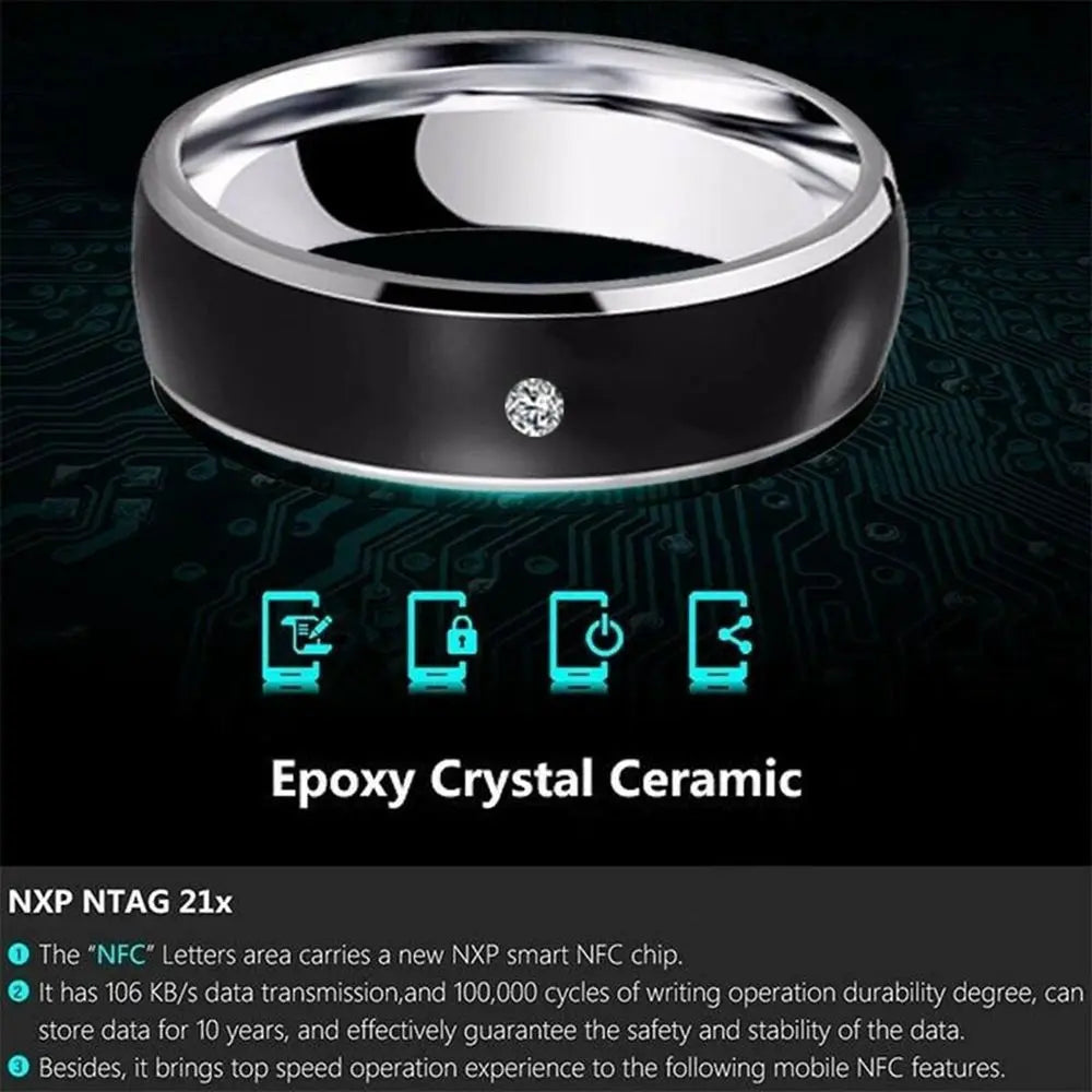 Fashion Multifunctional Technology Intelligent Smart NFC Finger Ring
