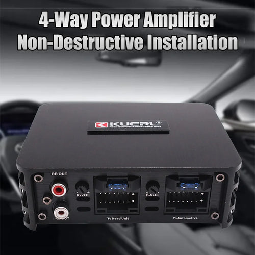 Class AB 4*60W Car Power Amplifier Non-Destructive Installation DSP