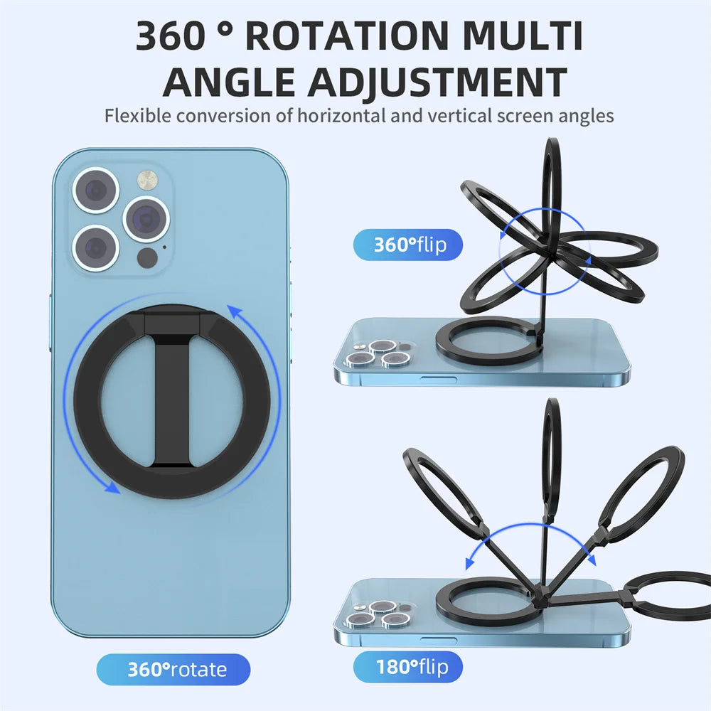 2024 Double-Sided Magnetic Phone Ring Holder for MagSafe Kickstand