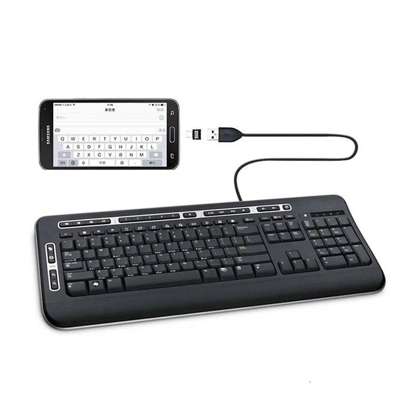 OTG Micro USB Type C Adapter USB-C Male to USB 2.0 Female Data