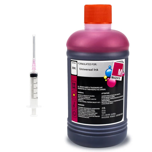 250ML Universal Refill Ink With Injector Kit Compatible for HP Canon