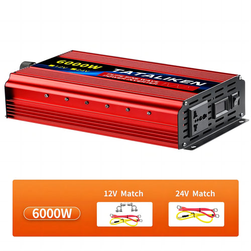 Pure Sine Wave Inverter 1000W-4000W DC 12V/24V to AC 220V 50hz Power