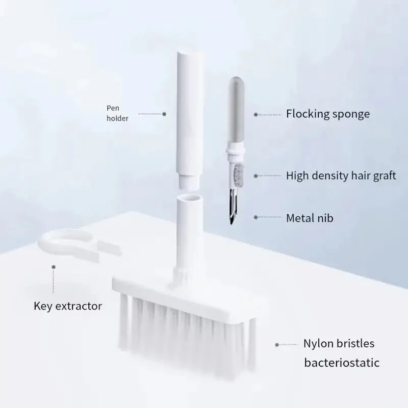 5-in-1 Cleaning Pen Dust Removal Brush, Detachable Dual Headed