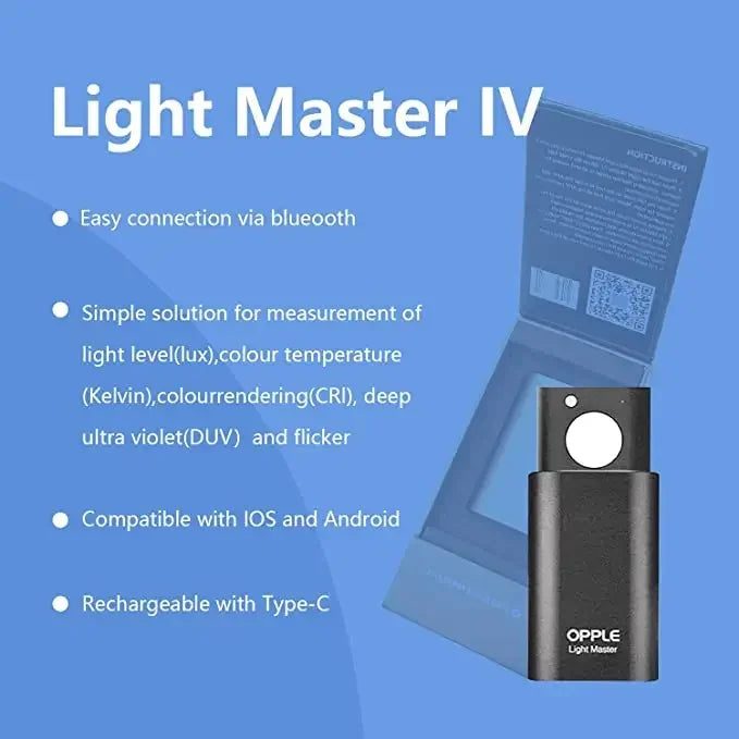 OPPLE Light Master 4 Light Lux CRI DUV R1-R14 Flicker Meter LED