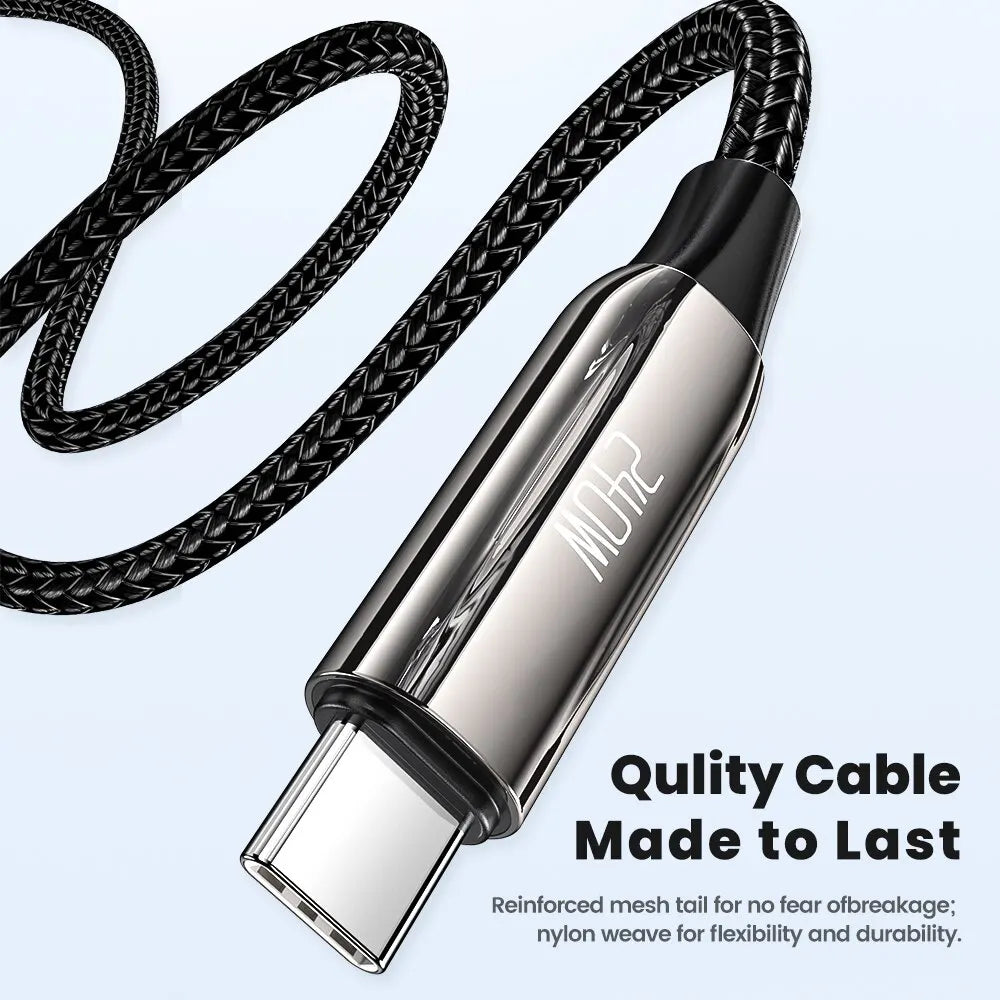 Toocki 240W USB C To Type C Cable PD3.1 48V 5A Super Fast Charging