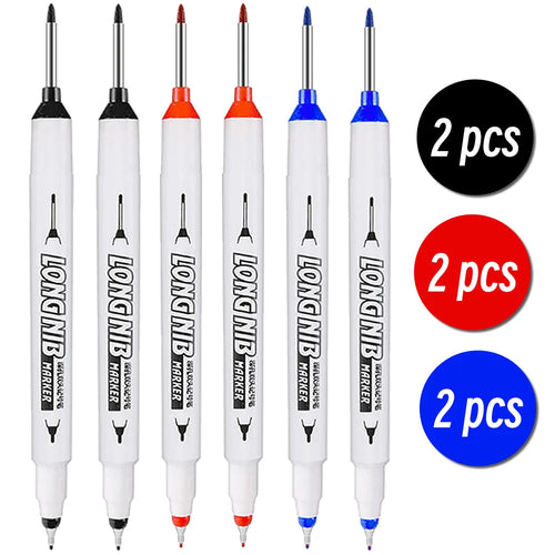 20mm Double-Tip Deep Hole Long Head Nib Markers For Metal Pen