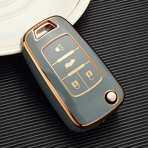 For Buick 4 Buttons TPU Smart Key Case Car Key Fob for Chevy Cruze